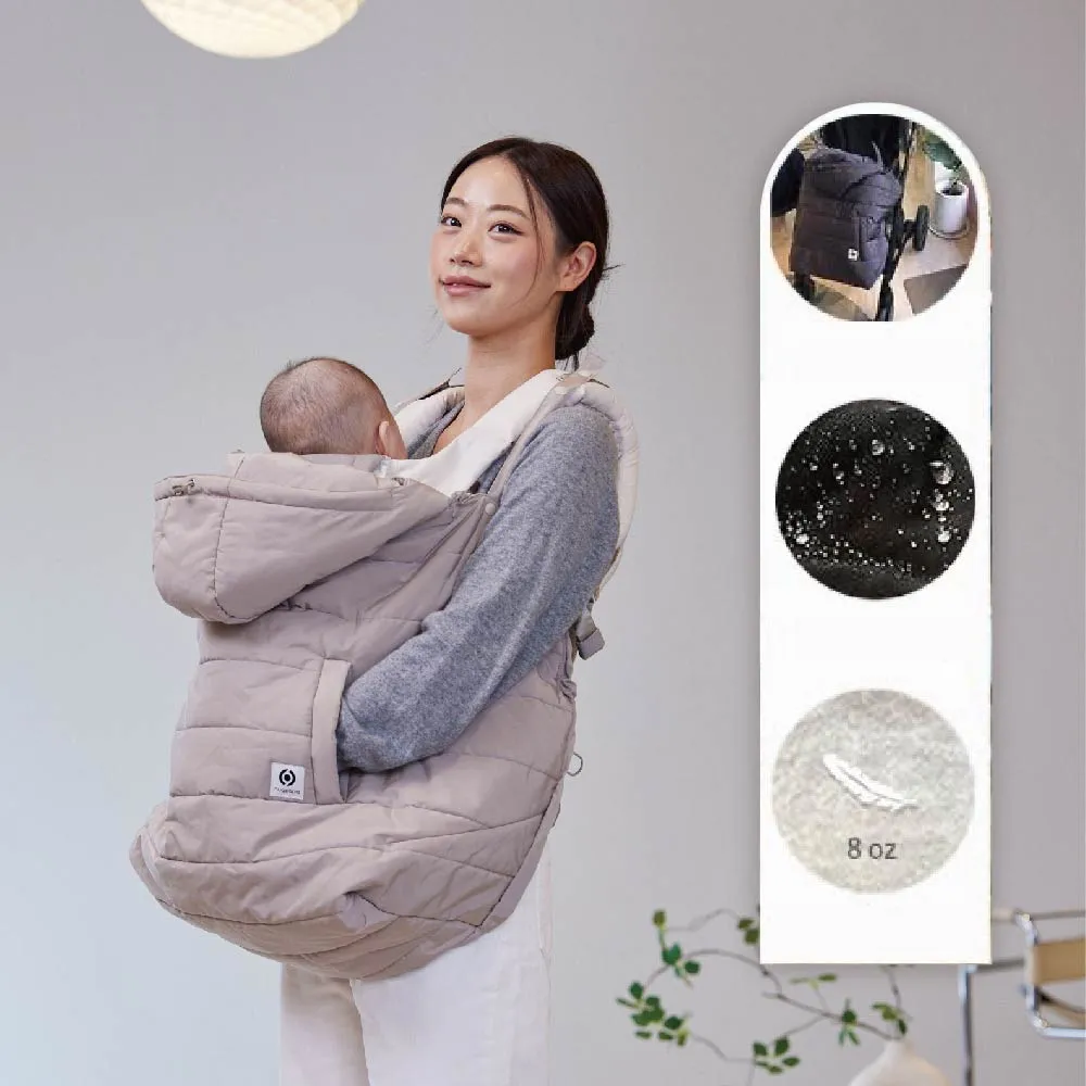 【hugpapa】Air空氣防風保暖罩 超輕量 防潑水 多功能保暖罩 嬰兒保暖罩(3色 / 推車適用 / 全品牌背巾適用)