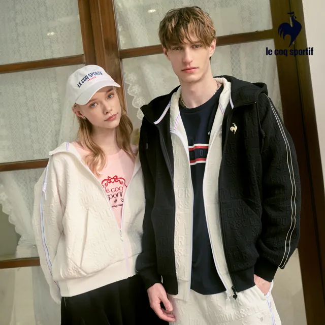 【LE COQ SPORTIF 公雞】連帽外套 男女款 2色 LWY61361_LWY62361