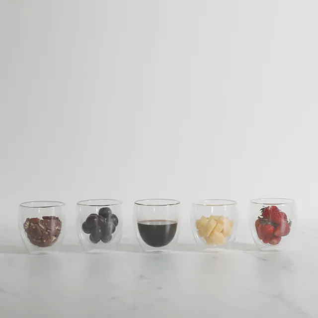 【Bodum】買一送二 PAVINA雙層玻璃杯250ml(2入組) 加贈品牌隨行杯及儲物罐(價值850) 防燙 防冷凝水