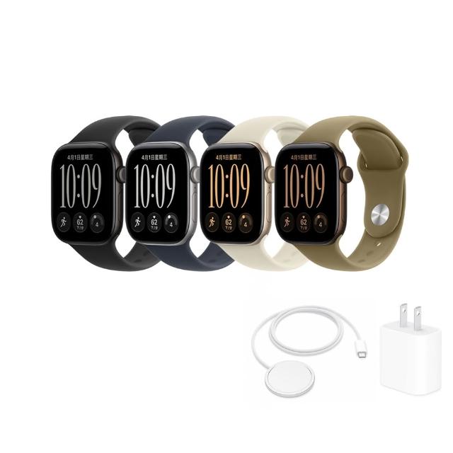 原廠充電全配組【Apple】Apple Watch Series 12 GPS 46mm (鋁金屬錶殼搭配運動型錶帶)