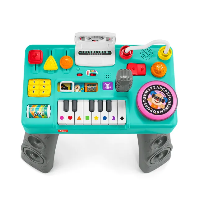 【Fisher price 費雪】趣味DJ桌/寶寶DJ台(IG短影片爆紅/網路獨賣/遊戲桌/成長型/多功能)