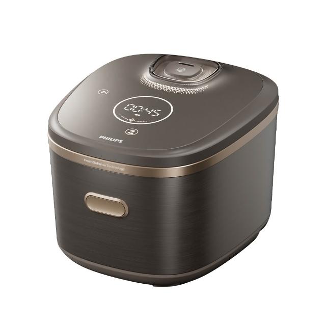 【Philips 飛利浦】粒粒安無塗層/不鏽鋼 微壓IH智慧電子鍋_HD7000/90