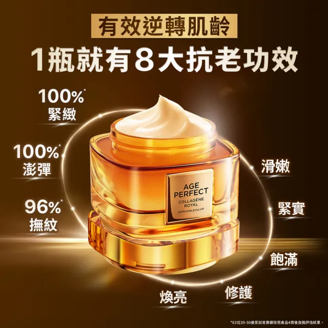 【L’OREAL Paris 巴黎萊雅】金致臻顏花蜜奢養膠原乳霜4.0升級版(輕盈/滋潤) 獨家/小蜜罐