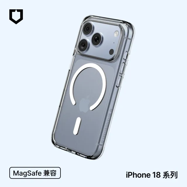 【RHINOSHIELD 犀牛盾】iPhone 18 Pro/18 Pro Max Clear MagSafe兼容 抗黃化透明防摔磁吸手機殼