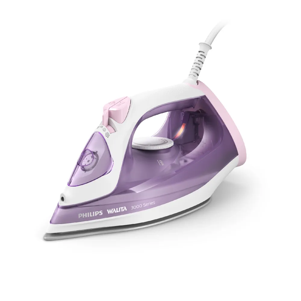 【Philips 飛利浦】蒸氣電熨斗 紫色/DST3010(手持式熨斗)