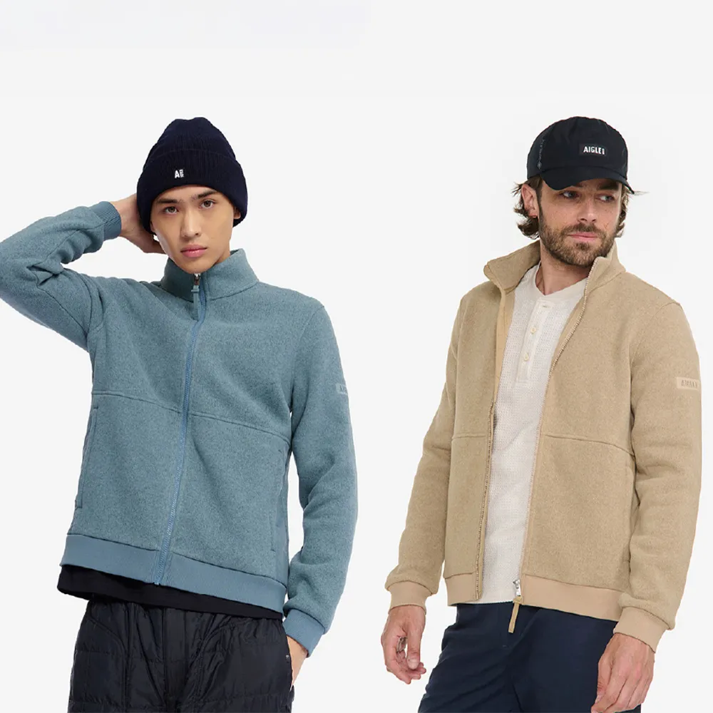 【AIGLE】男 POLARTEC 刷毛保暖外套｜AG-4A114(POLARTEC 男外套  保暖外套 刷毛外套 刷毛衣)