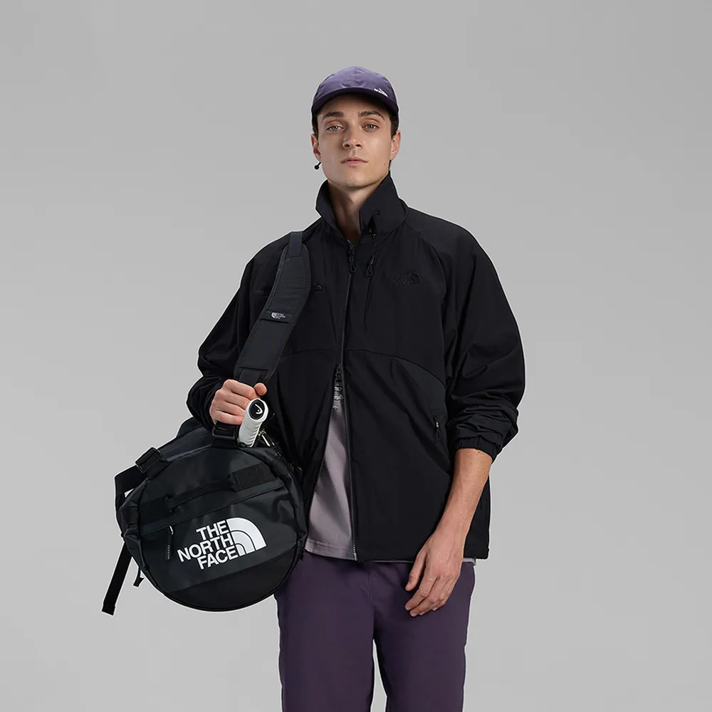 【The North Face】北面UE男款黑色UPF50防曬可翻立領夾克｜8HWRJK3