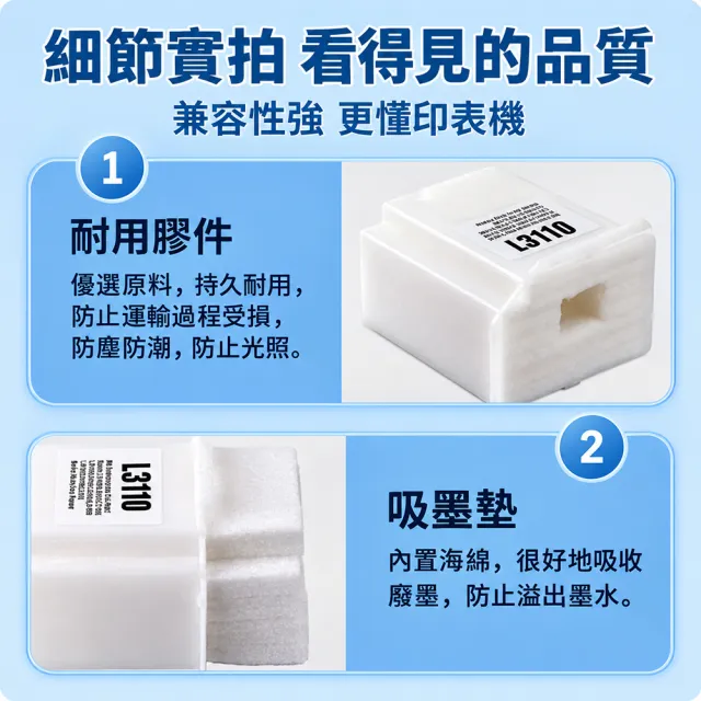 【TC】EPSON L3110 L1110 L1118 相容廢墨盒 廢墨收集盒(適用 L3116 L3150 L3210 L3216 L3250 L5290)