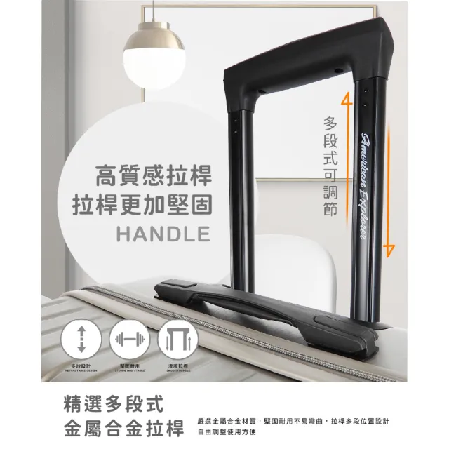 【American Explorer 美國探險家】20/25吋 雙排大輪 福利出清品 行李箱 登機箱 旅行箱 (多款任選)