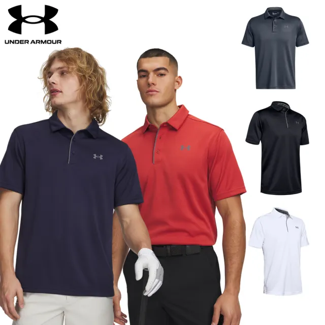 【UNDER ARMOUR】UA 男 高爾夫 短袖POLO衫 吸濕排汗 Tech(多色任選)