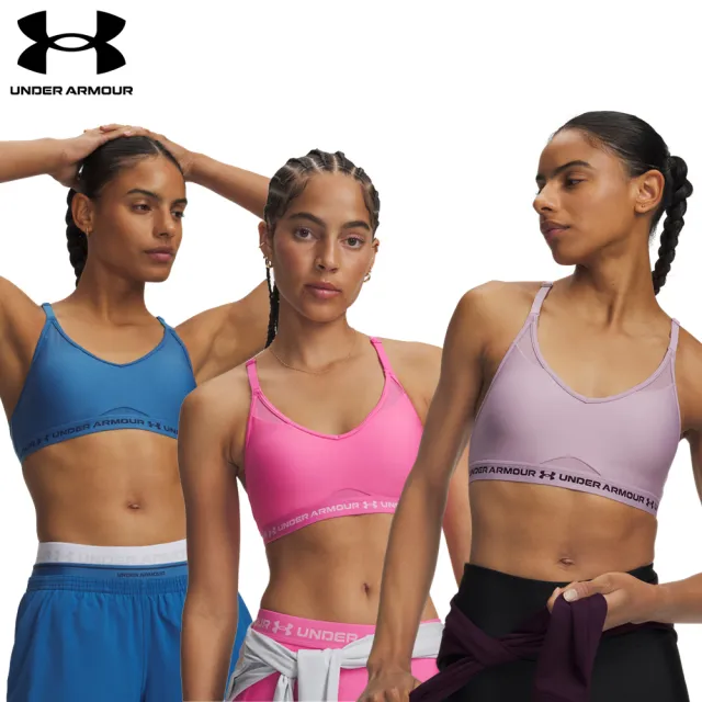 【UNDER ARMOUR】UA 女 Crossback 低衝擊/中衝擊 運動內衣(多色任選)