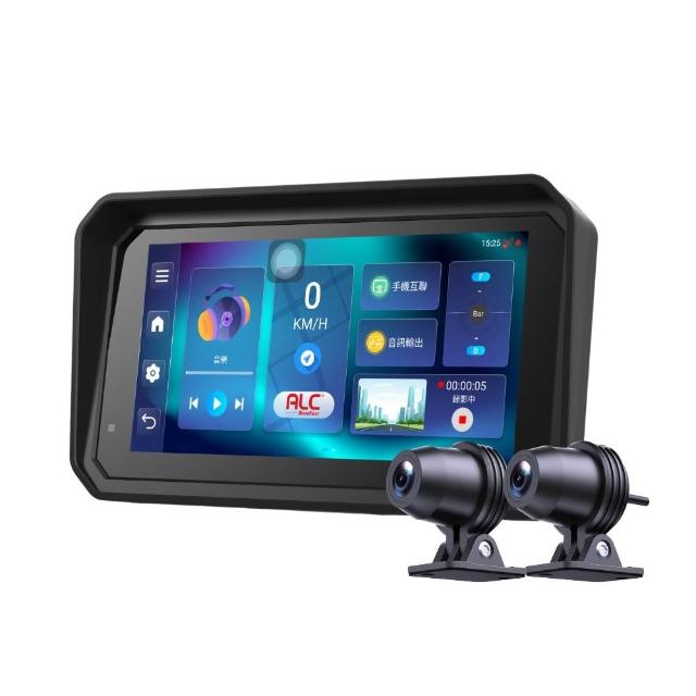 【ALC】官方旗艦館 M6 PRO MAX (安卓版) 6吋機車CarPlay｜含胎壓｜前後1080P雙錄行車記錄器
