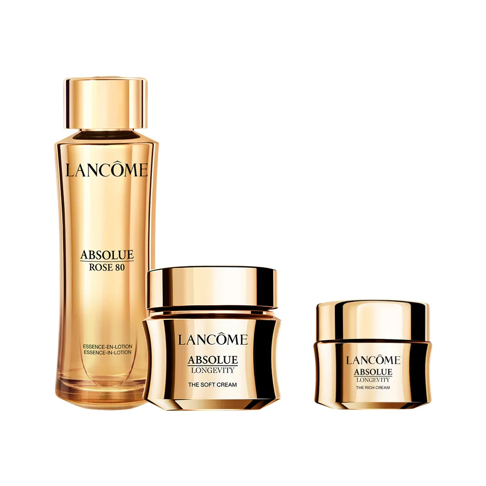 【LANCOME 蘭蔻】官方直營 玫瑰霜30ml+玫瑰精露150ml(LANCOME/永生玫瑰霜/抗老/PDRN)