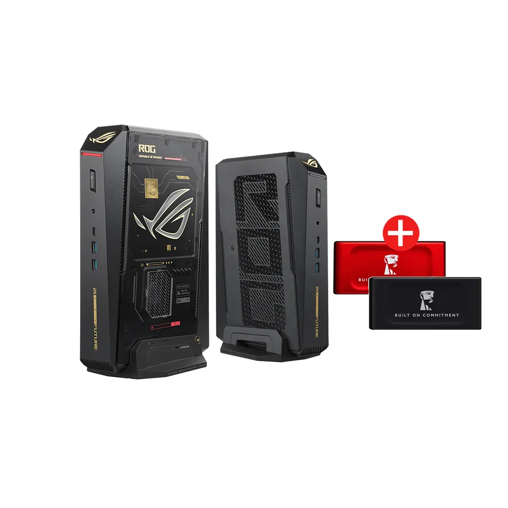 【ASUS 華碩】+1TB外接SSD★U9-290HX RTX5090迷你電競電腦(ROG NUC Edition 20周年版/64G/2TB/W11)