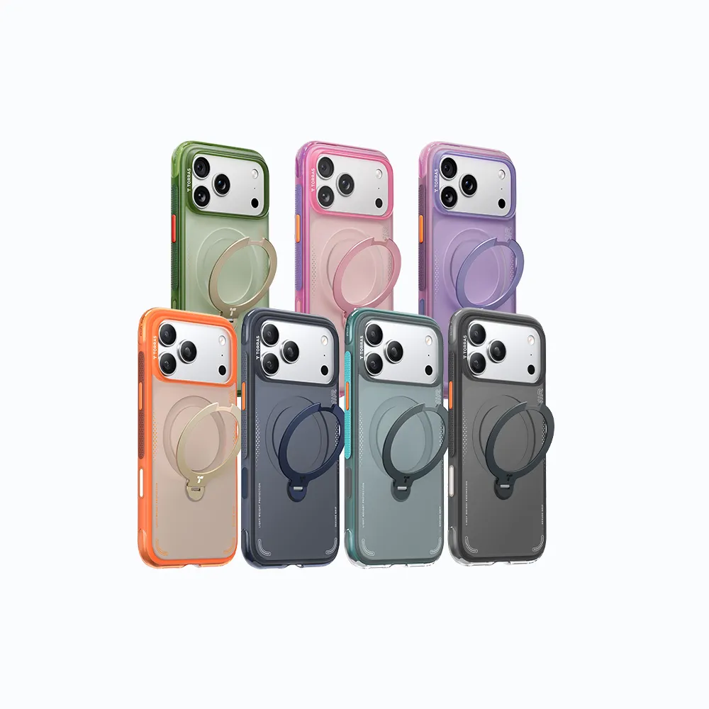 【TORRAS 圖拉斯】Ostand Spin Air iPhone 17系列磁吸四象限旋轉支架氣囊防摔手機殼