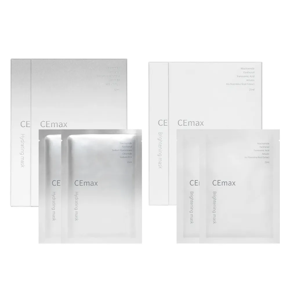 【CEmax】面膜囤貨組(玻尿酸保濕面膜+傳明酸美白面膜)