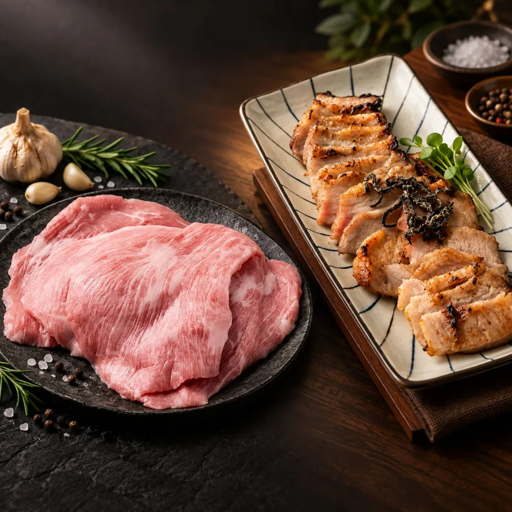 【台糖安心豚】雪花松阪豬肉250g x3包(國產御選霜降 肉質細緻鮮甜 煎烤炒煮皆相宜)