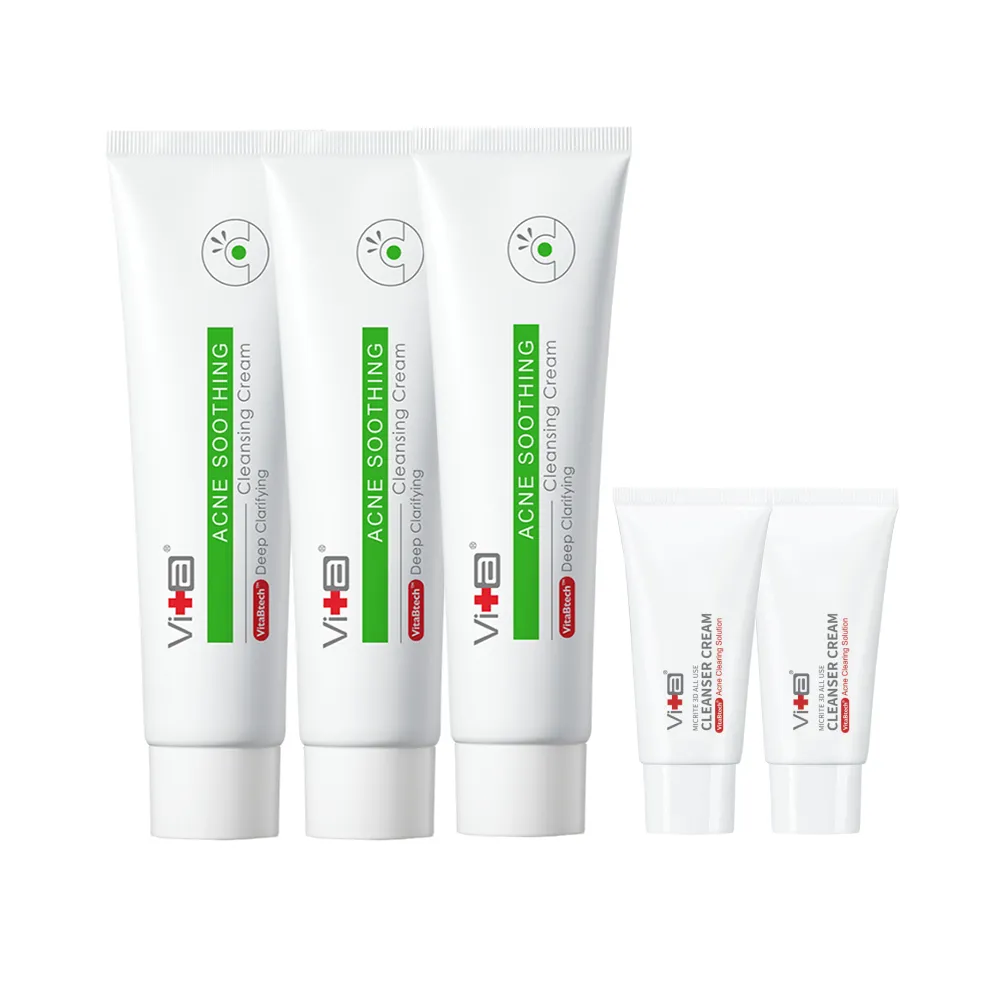 【Swissvita 薇佳】速效抗痘調理潔面乳100g 3入(Lulu代言/抗痘/洗面乳/油痘肌)