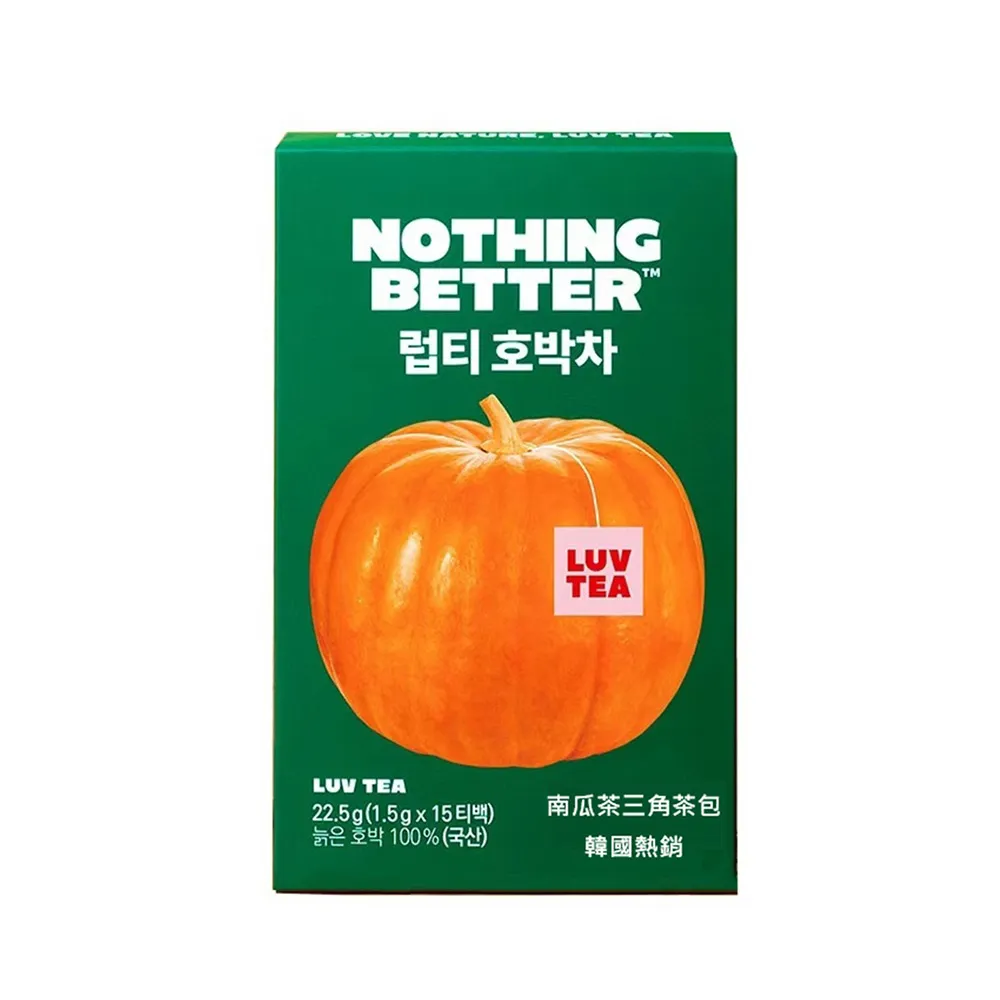 【NOTHING BETTER】南瓜茶包 1.5公克/包 x 15包 官方正式授權代理 韓國製造 知恩愛用