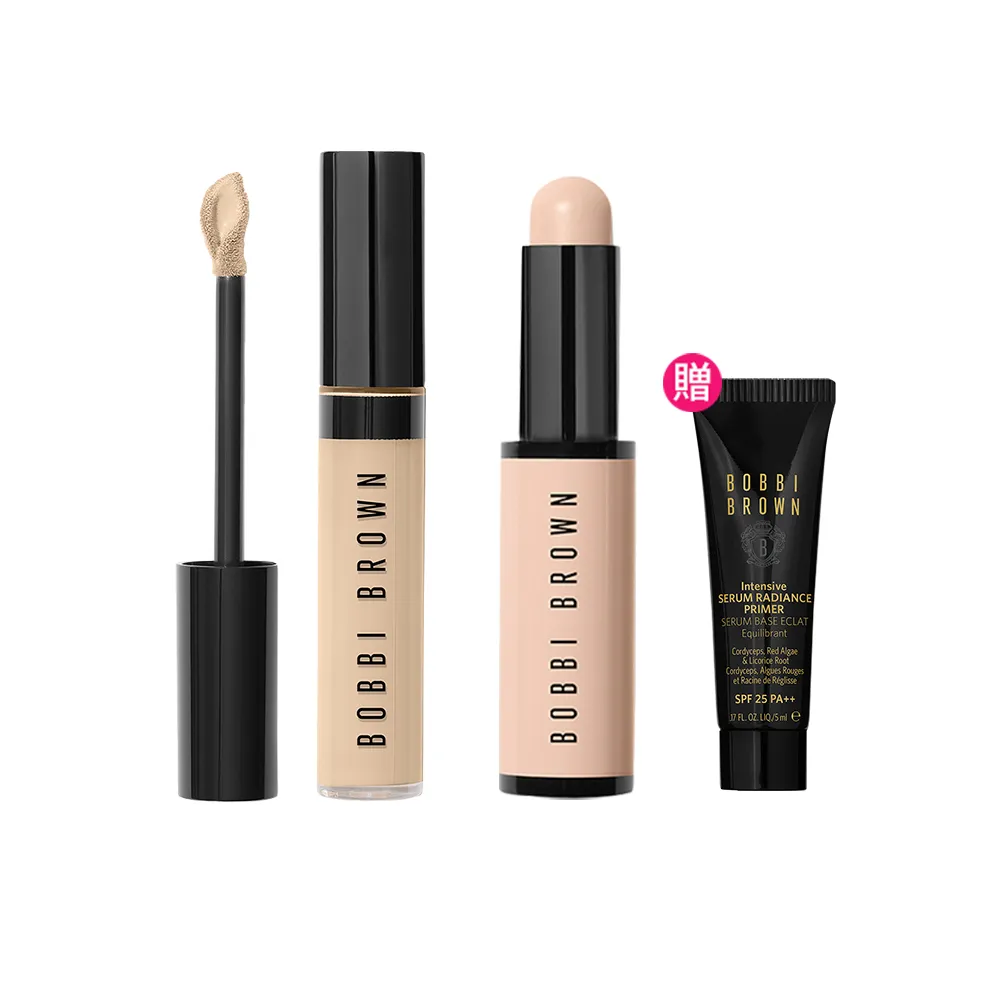 【Bobbi Brown 芭比波朗】先校色後遮瑕組(全方位奶油校色筆+完美輕感遮瑕筆)