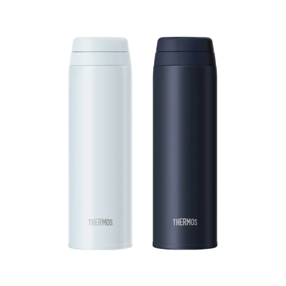 【THERMOS 膳魔師】可進洗碗機不鏽鋼90度輕鬆開蓋真空保溫杯500ml(JOR-500)