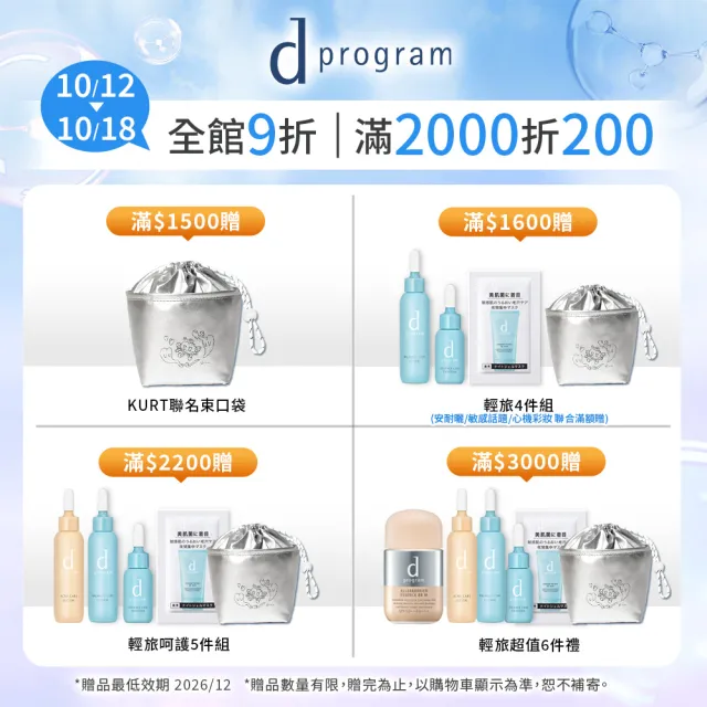 【d program 敏感話題】極效淨膚均衡化粧乳新客組(敏感肌/敏弱肌)