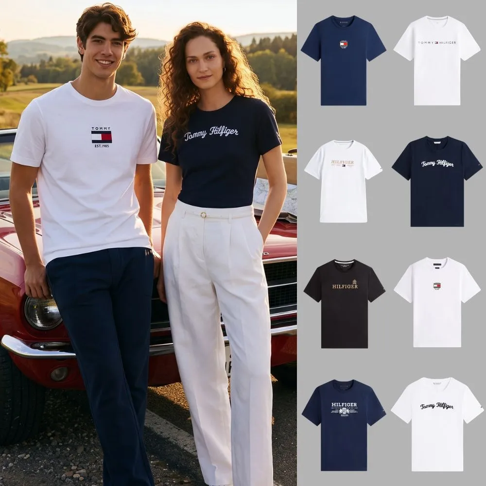 【TOMMY HILFIGER】官方旗艦館 品牌LOGO男女T恤 短T 純棉 短袖 素T
