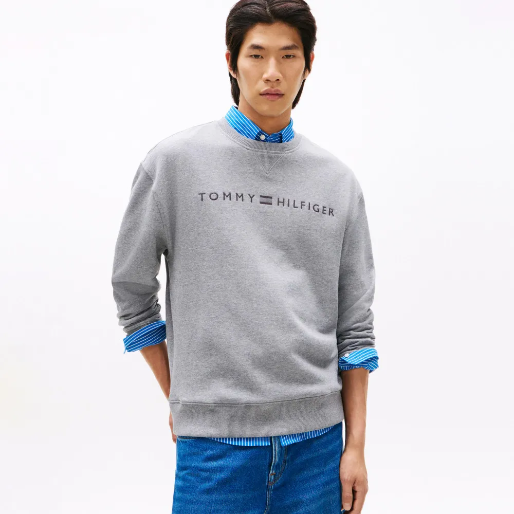 【TOMMY HILFIGER】官方旗艦館刺繡Logo衛衣_灰色