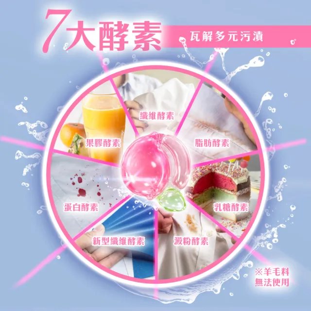 【清淨海】momo獨家 小桃子 植萃酵素洗衣膠囊40顆*2入-共80顆(母嬰友善/清淨海桃子洗衣球)