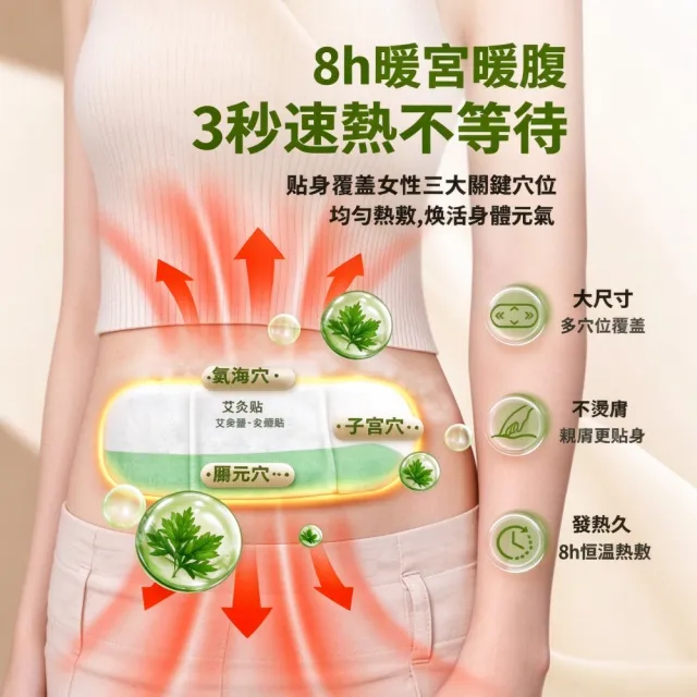 【楠陽艾】買2盒送3盒 草本艾灸熱敷貼-共25片自發熱(護頸貼 暖頸貼 按摩貼片 暖身貼 暖暖包)