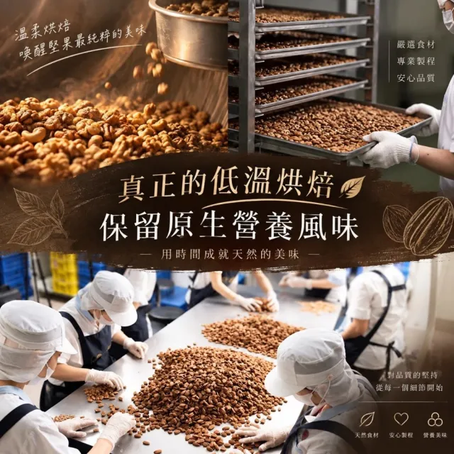 【Coville 可夫萊】原味綜合堅果200g 2入組｜東雅小廚聯名 低溫慢焙無添加 杏仁 腰果 核桃 胡桃
