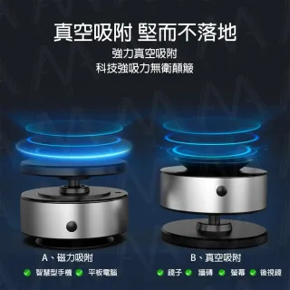 【AMA】X1 磁吸手機支架 真空吸盤手機架 360度旋轉 強力吸附 車載導航手機支架