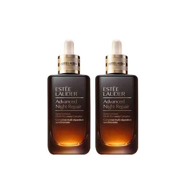 【Estee Lauder 雅詩蘭黛】大容量小棕雙霸組 (特潤超導全方位修護露115mlx2/小棕瓶/週年慶預購會)