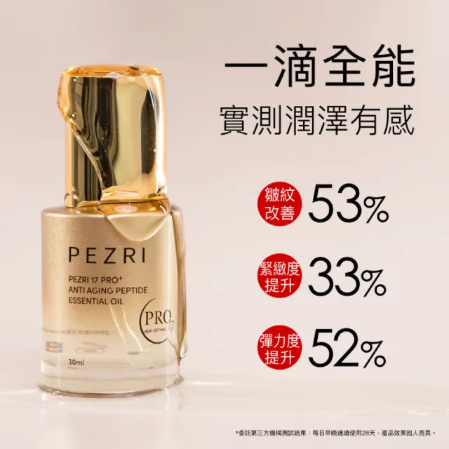 【PEZRI 派翠】隋棠推薦17胜太PRO+角鯊潤澤全能油30ml(高比例植物油/強力潤澤修復)