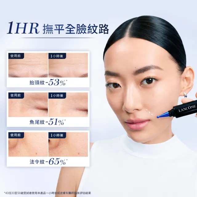 【LANCOME 蘭蔻】超極限肌因撫紋抗皺筆20ml 官方直營(LANCOME/抗皺筆/法令紋/玻尿酸/撫紋)