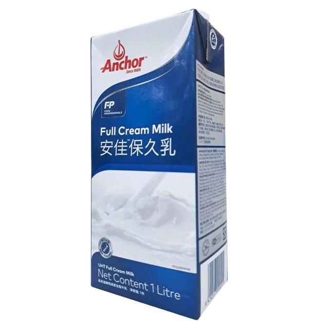 【Anchor 安佳】紐西蘭安佳保久乳1000ml×12瓶(1組) 外箱有效日期標示 日/ 月/ 年