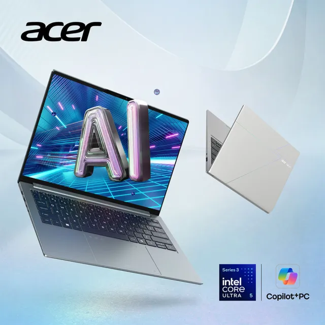 【Acer】Office 2024★14吋Ultra X9 3K OLED輕薄AI筆電(Swift Go/SFG14-I71-95L1/Ultra X9-388H/32G/1TB)
