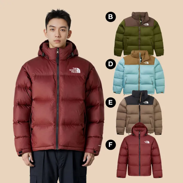 【The North Face】經典ICON中性款DWR防潑水羽絨外套(多款任選)