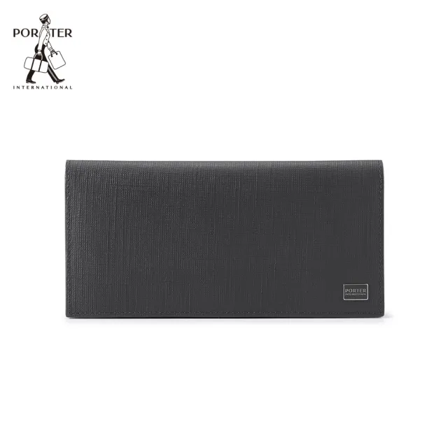 【PORTER INTERNATIONAL】沉穩風尚LOFTY真皮長夾(灰)