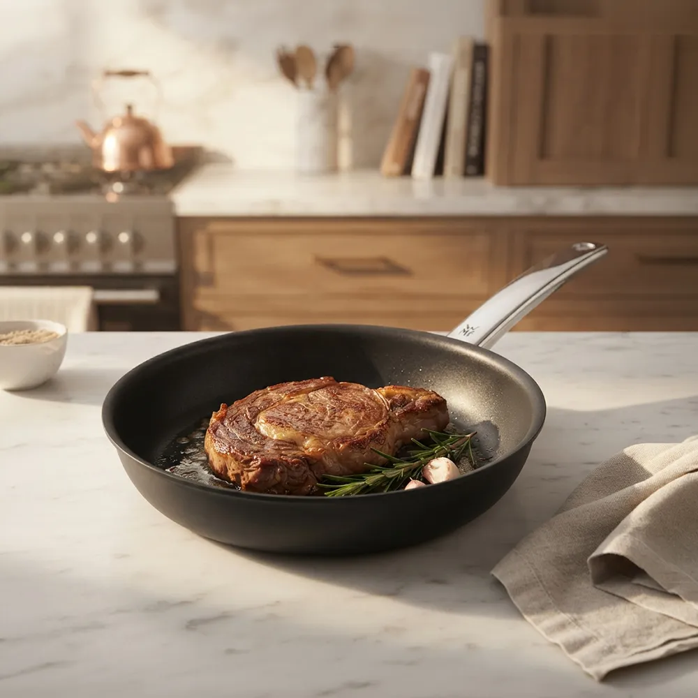 【WMF】德國製 Steak Profi 牛排專用陶瓷不沾平底鍋 24cm IH爐/電磁爐/瓦斯爐適用 煎牛排 高溫煎烤