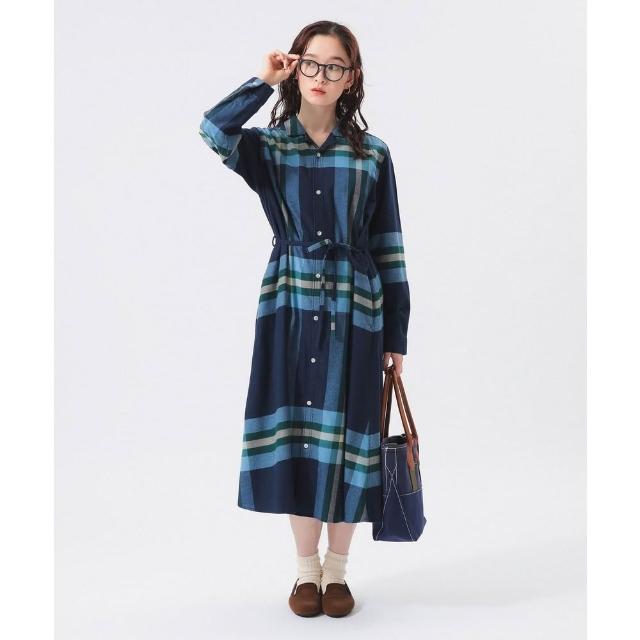 【BEAMS】官方旗艦館 BEAMS BOY / 女裝 花呢格紋 洋裝
