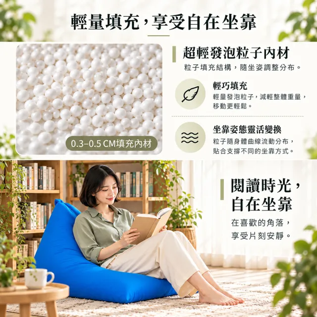 【BN-Home】LOHAS Day 樂活時尚懶人沙發(沙發床 沙發 懶骨頭)