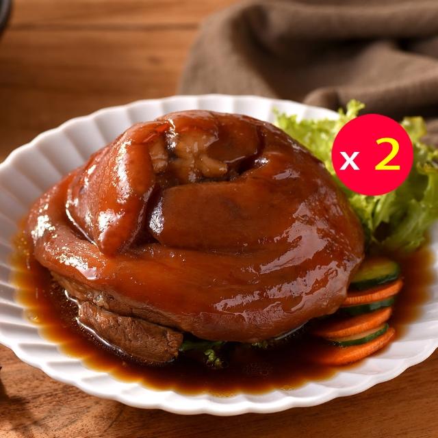 【卜蜂】經典好菜 富貴紅燒蹄膀 超值2盒組(1kg/盒 附醬汁_居家.宴客必備.節慶首選.好評商品.2027年菜)雙11