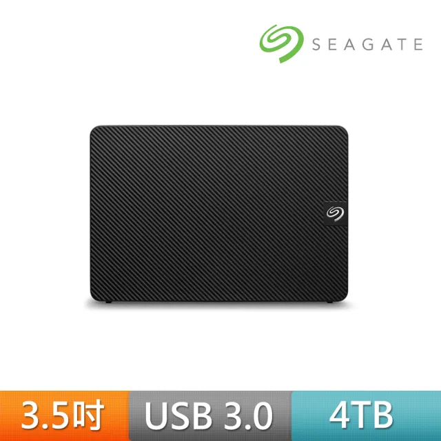 2入【SEAGATE 希捷】新黑鑽4TB Expansion USB3.0 3.5吋外接硬碟-黑(STKP4000400)