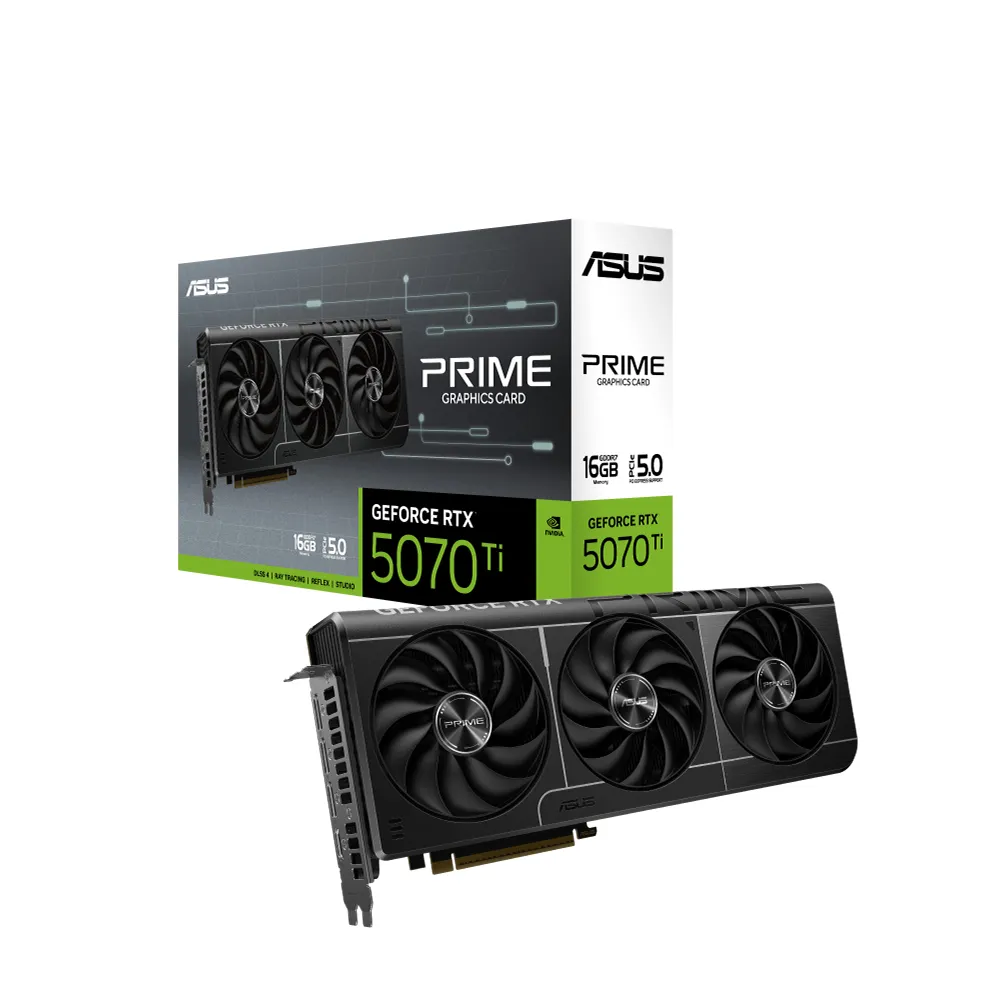【ASUS 華碩】PRIME-RTX5070TI-16G 顯示卡+ROG RYUO IV SLC 360 ARGB 水冷+華碩 TUF GT501 機殼