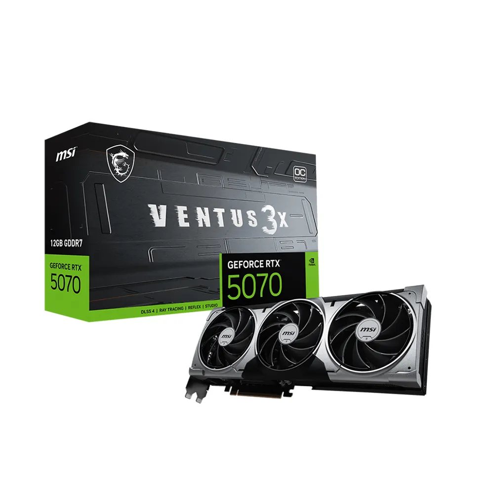 【MSI 微星】RTX 5070 12G VENTUS 3X OC 顯示卡(組合包B)