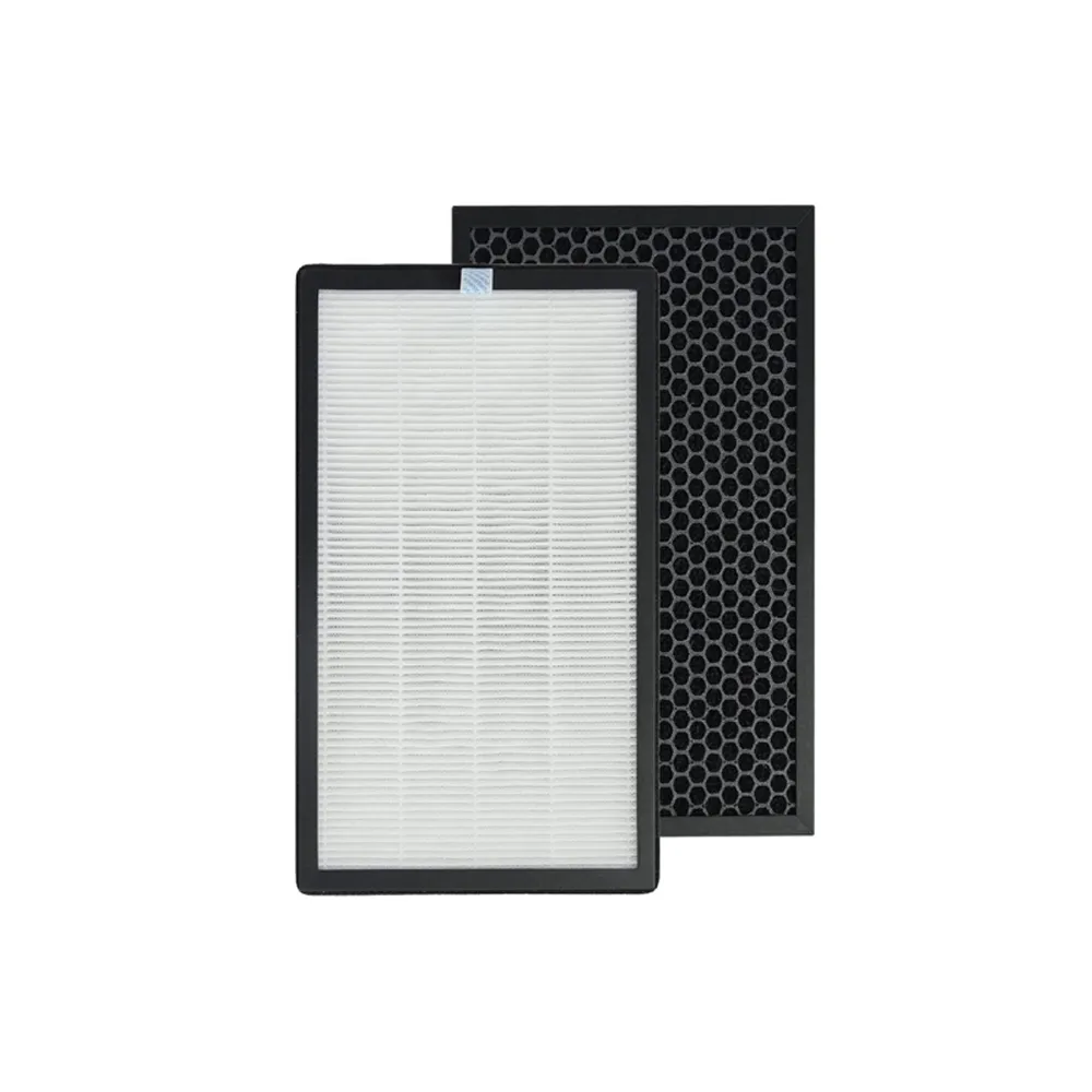 【PUREBURG】2入組-適用Gplus G-plus拓勤PRO-1000 PRO1000雙側進風空氣清淨機活性碳HEPA二合一濾網濾芯