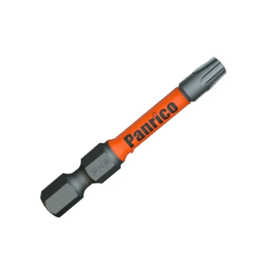 【Panrico 百利世】2支組TX10星型高扭力起子頭 50mm長(高張力起子頭 起子機電鑽專用 台灣製造)