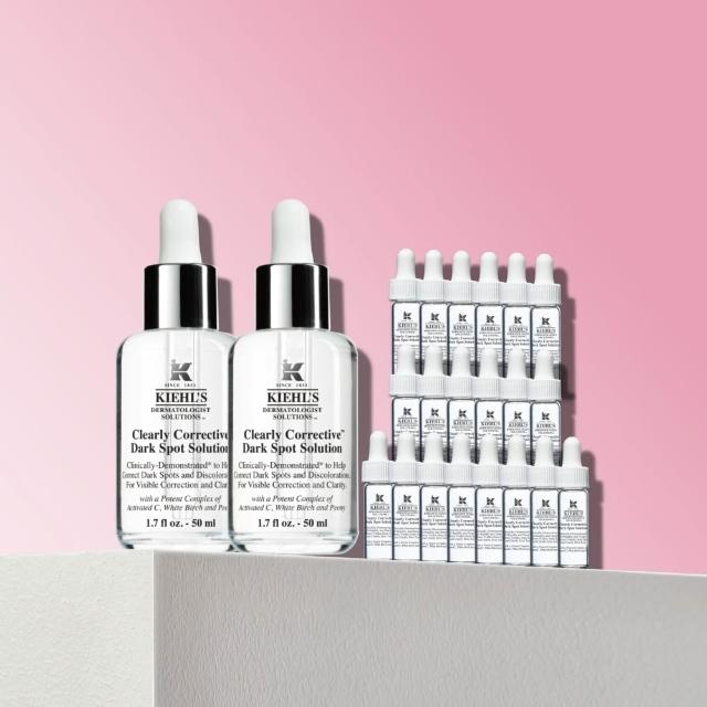 【Kiehl’s 契爾氏】官方直營 激光極淨白淡斑精華50ml雙入囤貨組(Kiehl’s/  大瓶裝)
