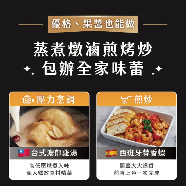 【Philips 飛利浦】歐in萬PRO 雙重脈衝智慧萬用鍋-HD2633/80